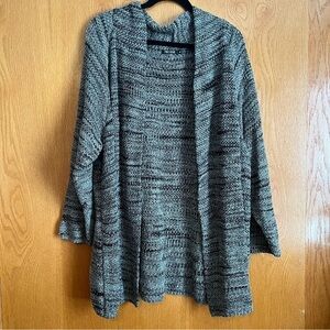 Nic+Zoe size 3X gray and black cardigan